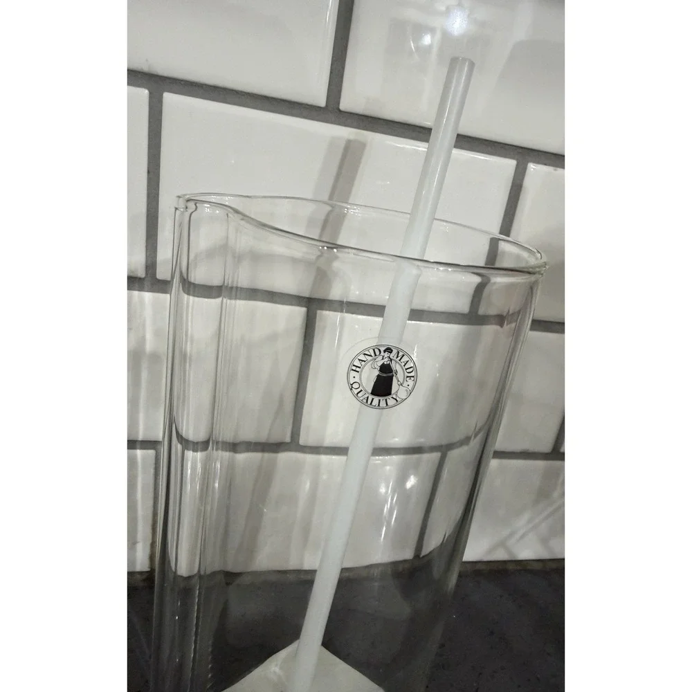 NEW Ikea VARMBLIXT‎ Cocktail Pitcher Stirrer Clear Glass Hand Made